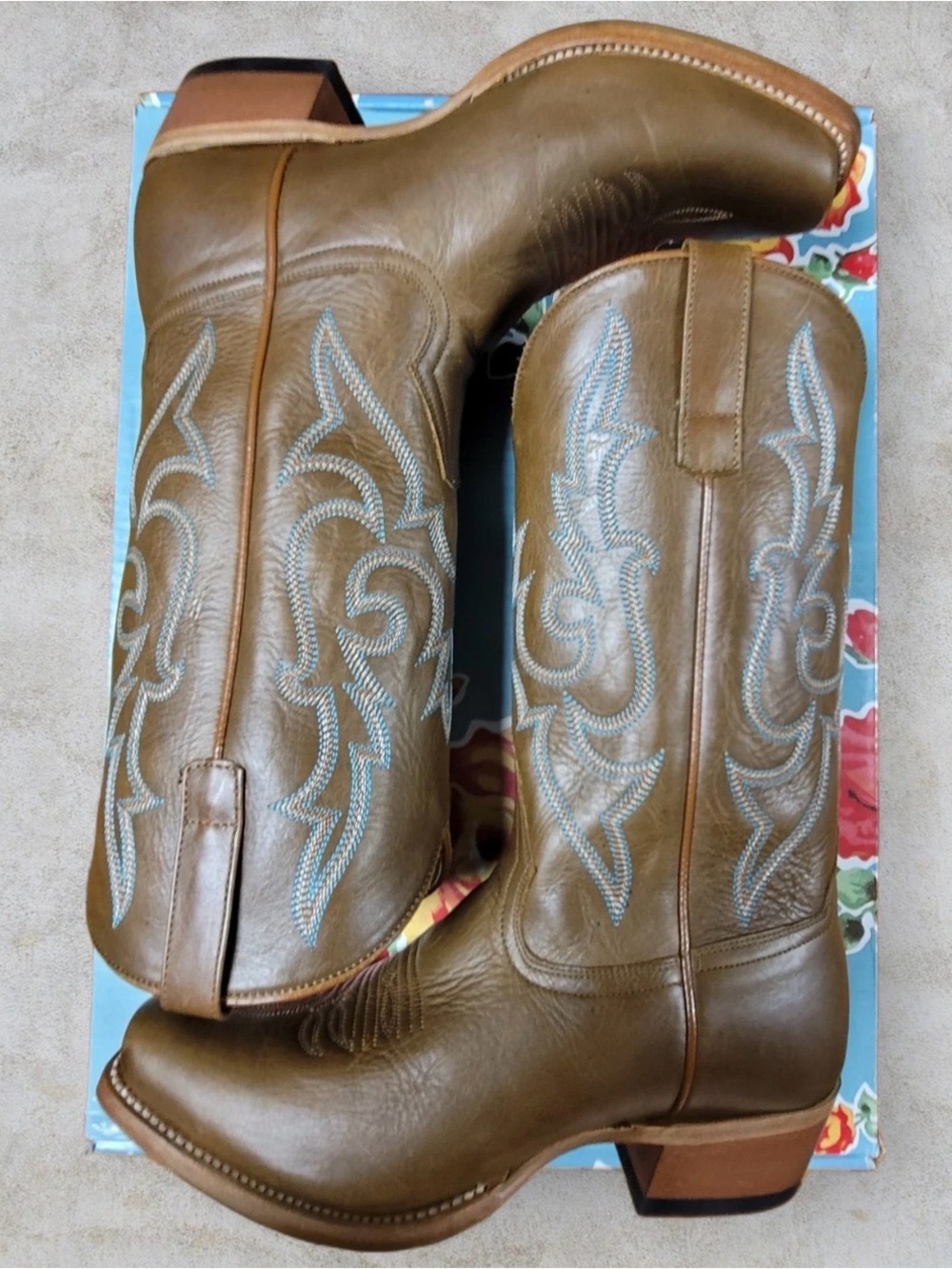 MACIE BEAN NICE LADY TOAST VAQUERO WESTERN BOOTS SZ 10